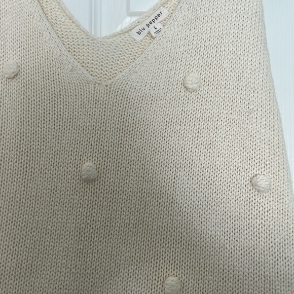 Cream Knitted Tank Top - Picture 2 of 3